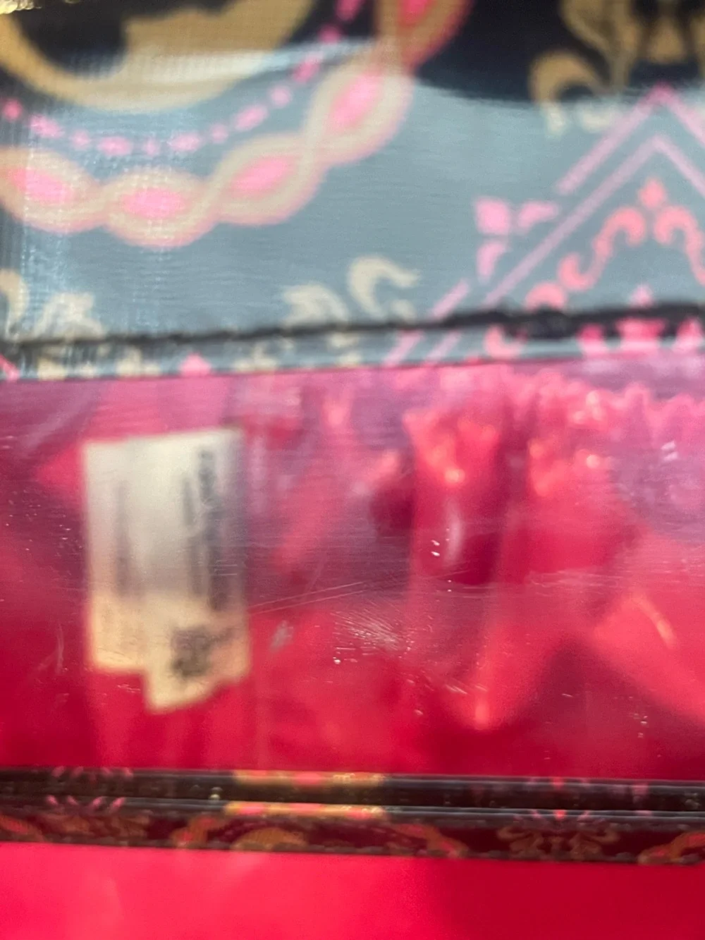 Disney Beautifully Disney black vinyl villains and princesses cosmetics case